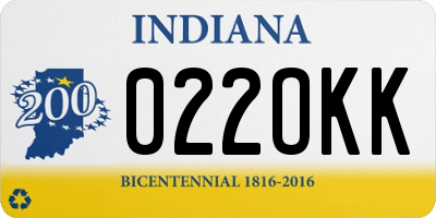 IN license plate 022OKK