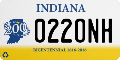 IN license plate 022ONH