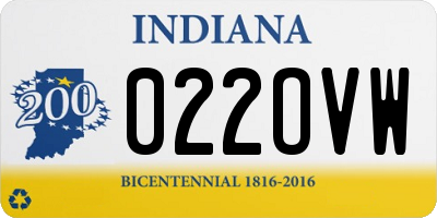 IN license plate 022OVW