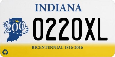 IN license plate 022OXL