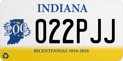 IN license plate 022PJJ