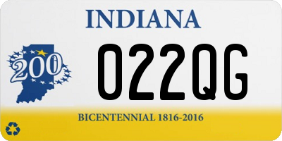 IN license plate 022QG