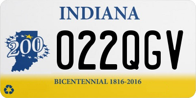 IN license plate 022QGV