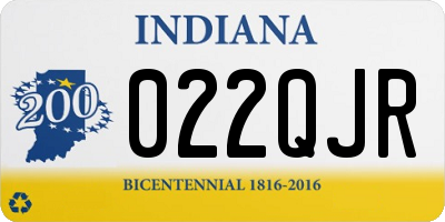 IN license plate 022QJR