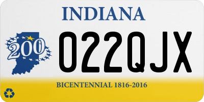 IN license plate 022QJX