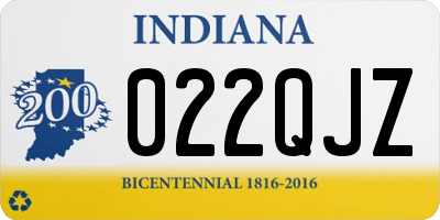 IN license plate 022QJZ