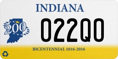 IN license plate 022QO