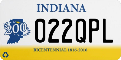 IN license plate 022QPL