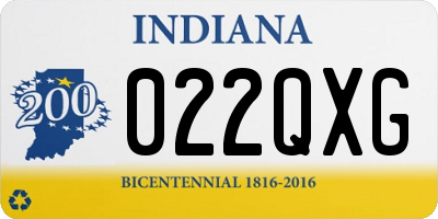 IN license plate 022QXG