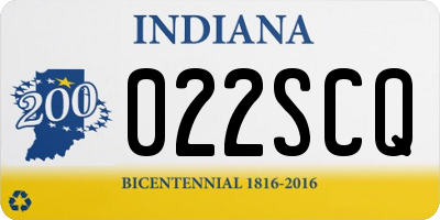IN license plate 022SCQ