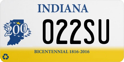 IN license plate 022SU