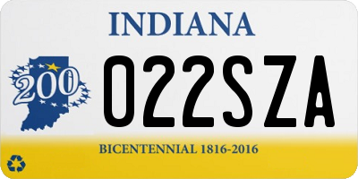 IN license plate 022SZA