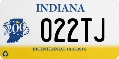 IN license plate 022TJ