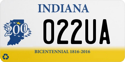IN license plate 022UA