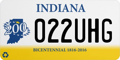 IN license plate 022UHG