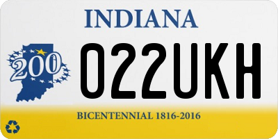 IN license plate 022UKH