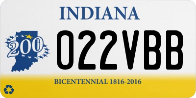 IN license plate 022VBB