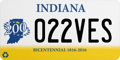 IN license plate 022VES