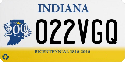 IN license plate 022VGQ