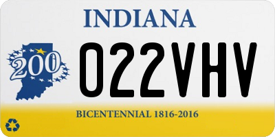 IN license plate 022VHV