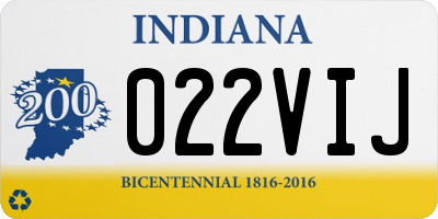 IN license plate 022VIJ