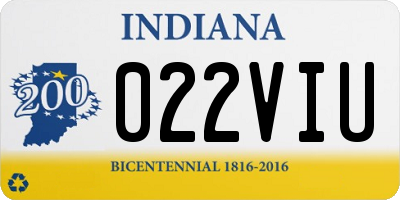 IN license plate 022VIU