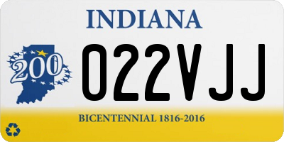 IN license plate 022VJJ