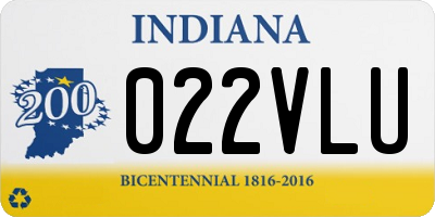 IN license plate 022VLU