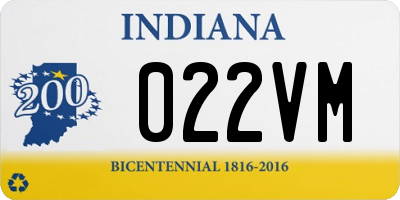 IN license plate 022VM