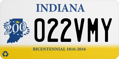 IN license plate 022VMY