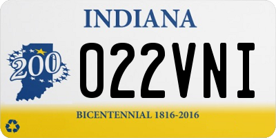 IN license plate 022VNI