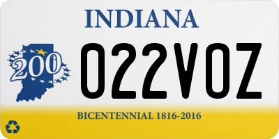 IN license plate 022VOZ
