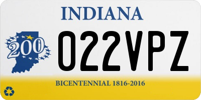 IN license plate 022VPZ