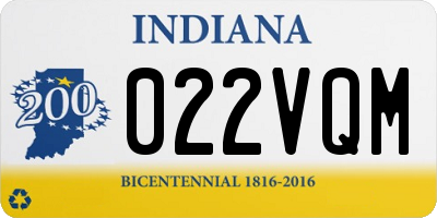 IN license plate 022VQM