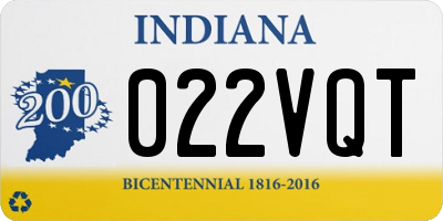 IN license plate 022VQT
