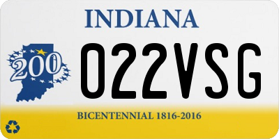 IN license plate 022VSG