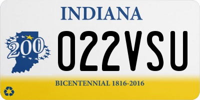 IN license plate 022VSU