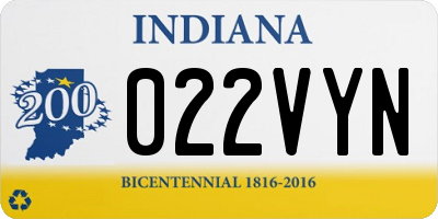 IN license plate 022VYN