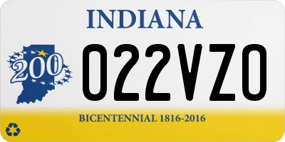 IN license plate 022VZO