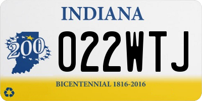 IN license plate 022WTJ