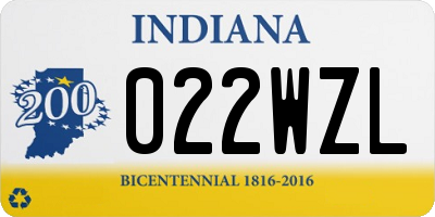 IN license plate 022WZL