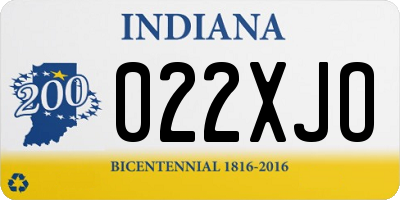 IN license plate 022XJO