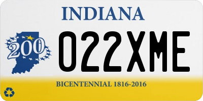 IN license plate 022XME