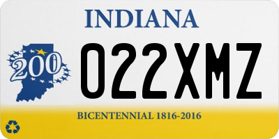 IN license plate 022XMZ