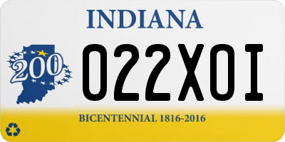 IN license plate 022XOI