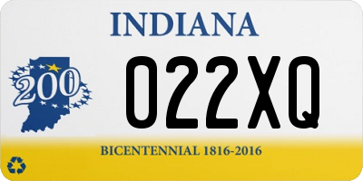 IN license plate 022XQ