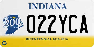IN license plate 022YCA
