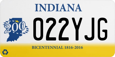 IN license plate 022YJG