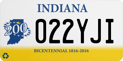 IN license plate 022YJI
