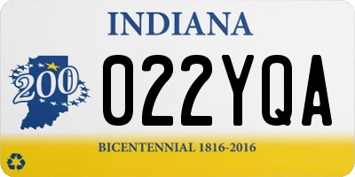 IN license plate 022YQA